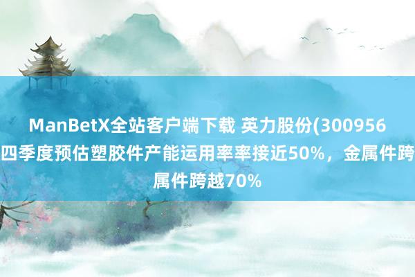 ManBetX全站客户端下载 英力股份(300956.SZ)：四季度预估塑胶件产能运用率率接近50%，金属件跨越70%